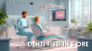 Denti fissi in 5 ore: come funziona davvero l&rsquo;implantologia a carico immediato