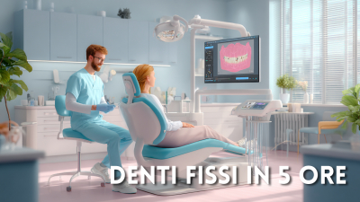 Denti fissi in 5 ore: come funziona davvero l&rsquo;implantologia a carico immediato
